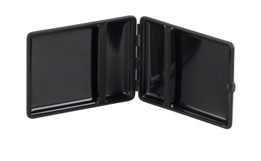 Preview: Zigarettenetui 100mm "Soft-Leder Carbonoptik Rahmen schwarz"